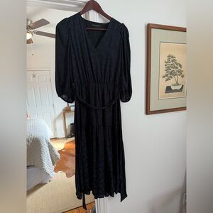 Banana Republic Black Long Sleeve Dress